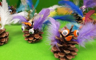 Jesienna praca z szyszek – „Ptaki-cudaki”