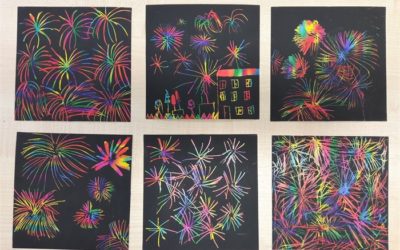 Fajerwerki – praca plastyczna