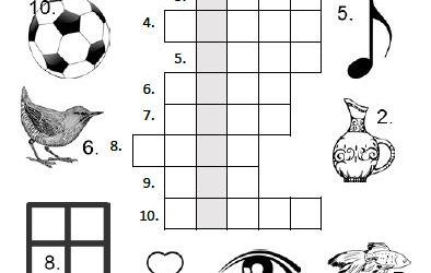 Walentynkowa krzyżówka dla dzieci