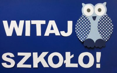 Witaj szkoło – dekoracja z sową