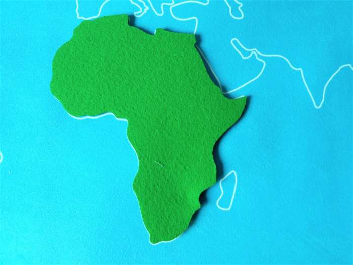 Poznajemy kontynenty-mapa Montessori
