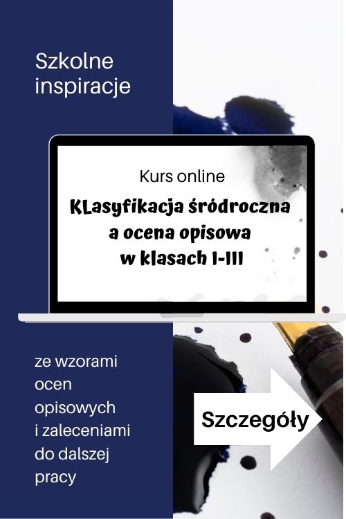 Śródroczna ocena opisowa-wzory