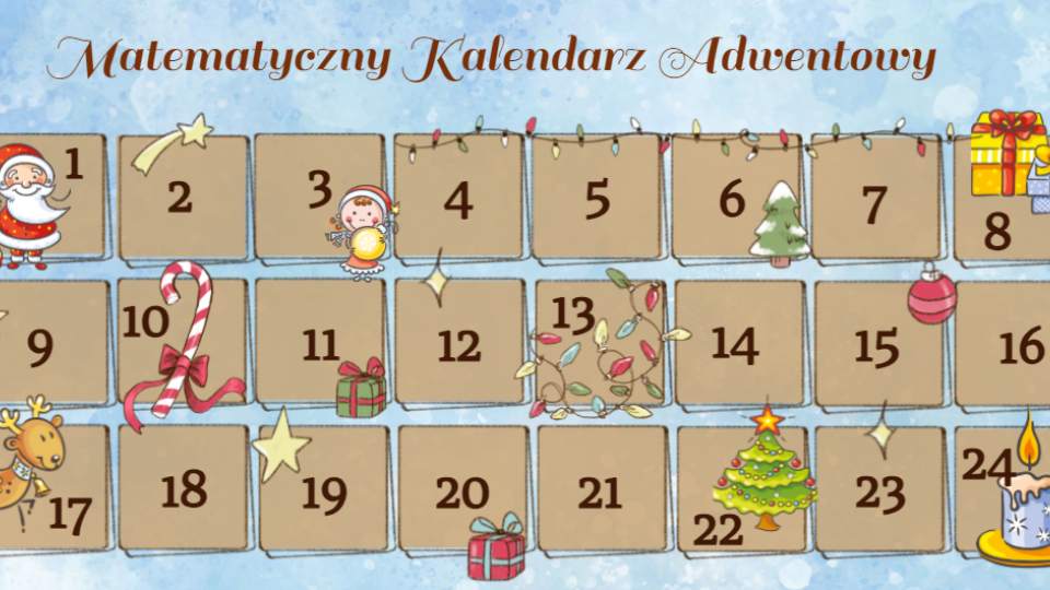 Matematyczny kalendarz adwentowy