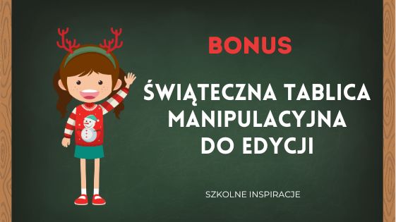Świąteczna tablica manipulacyjna